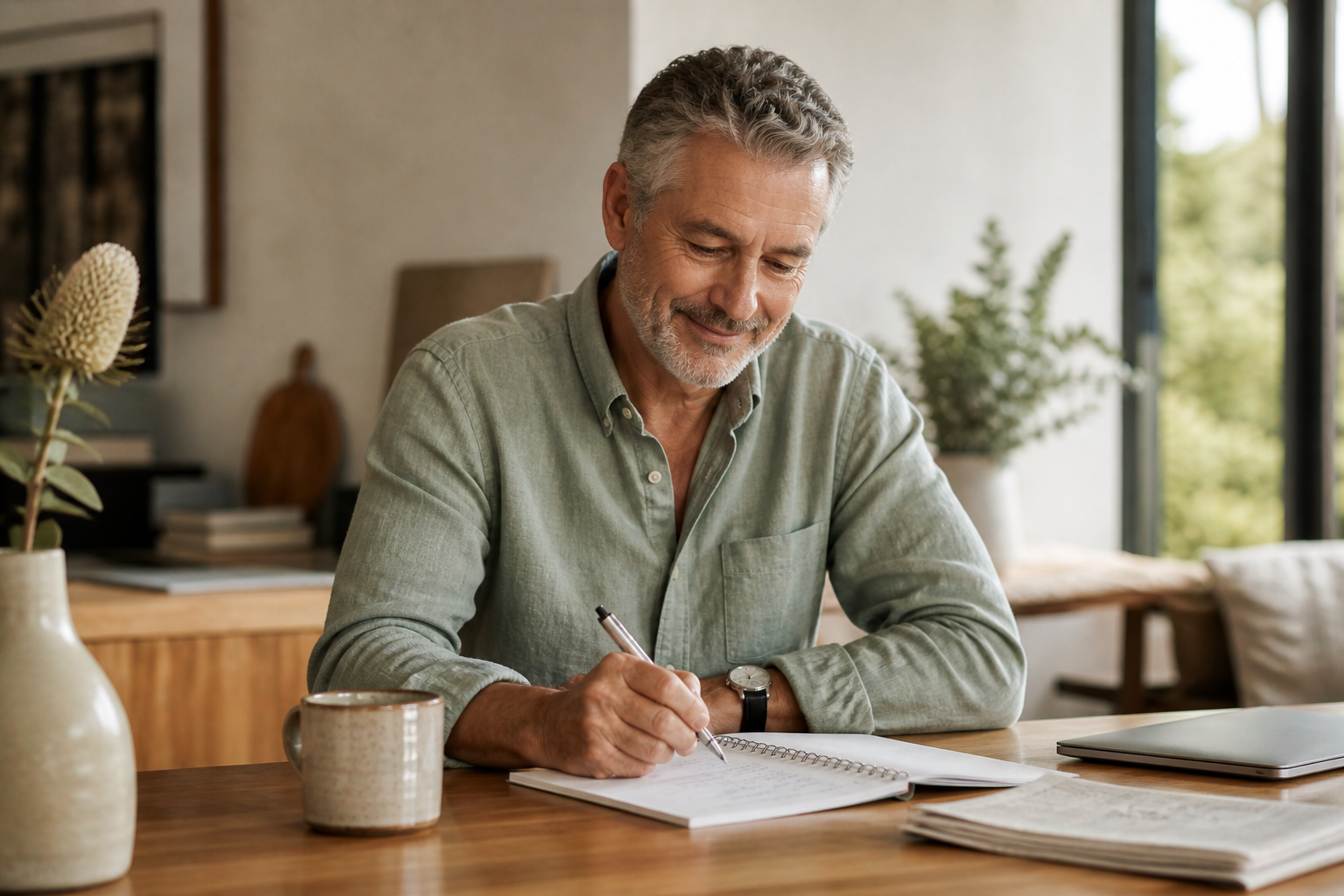 Plan reviewing his finances for Willow Wealth Parnters